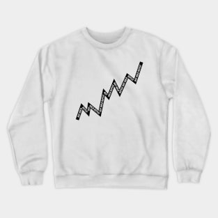 Buy Hold Repeat Line Chart Black Crewneck Sweatshirt